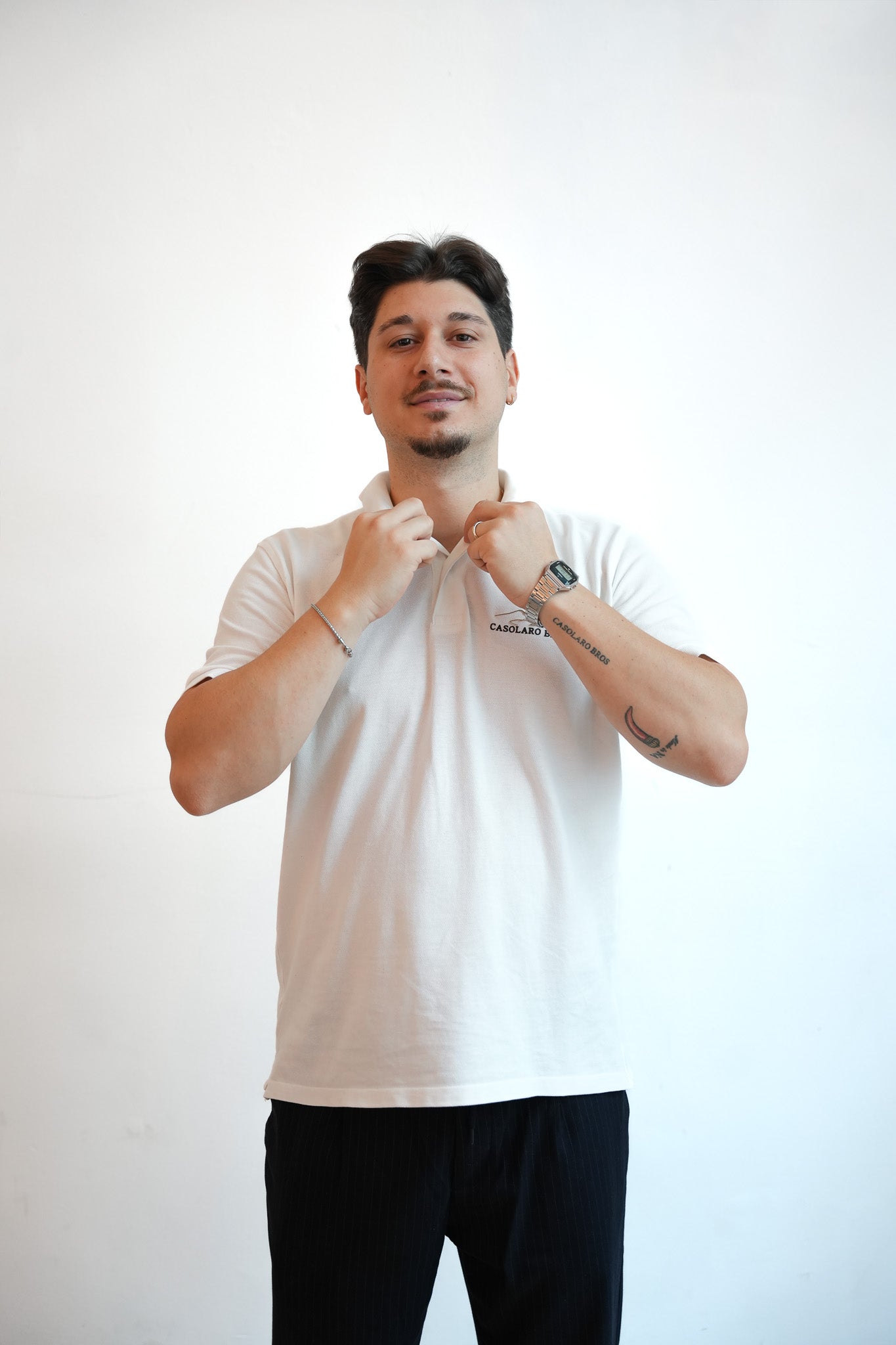 „Sorry if we are too loud… we are Italians🤌🏼“  Polo White