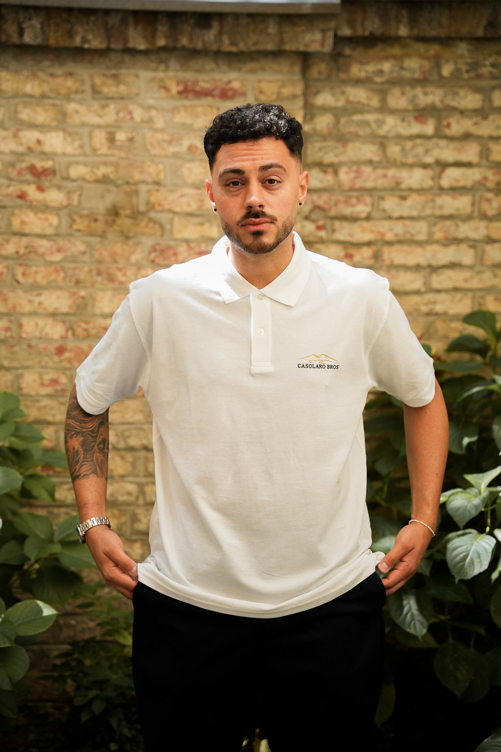 „Espresso Addict“  White Polo