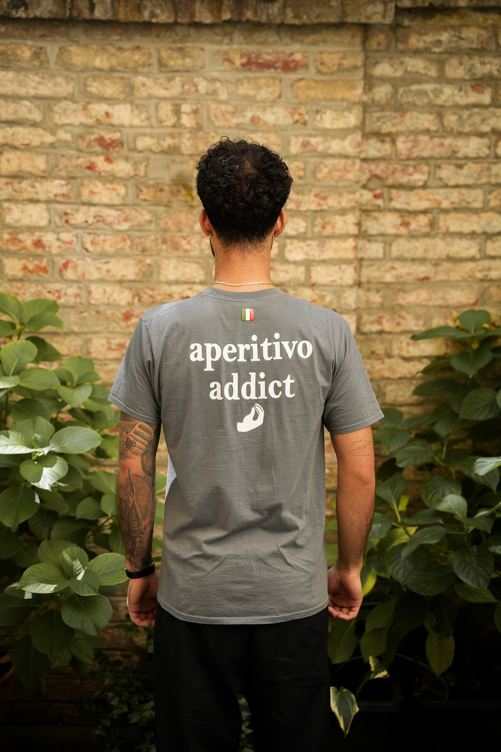 „Aperitivo Addict“ Grey T-shirt