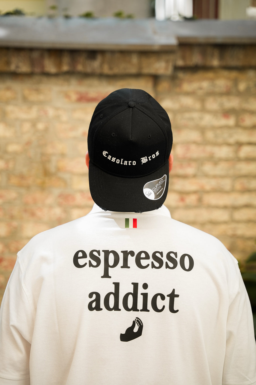 „Espresso Addict“  White Polo