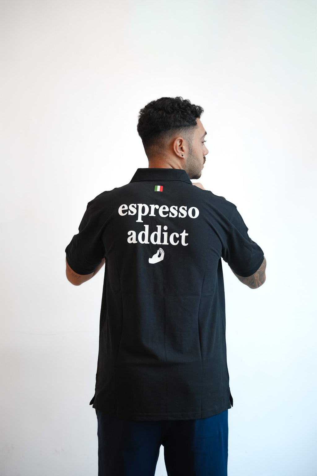 „Espresso Addict“  Polo Black